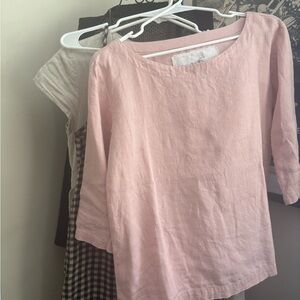 NPL January cherry blossom Linen Top